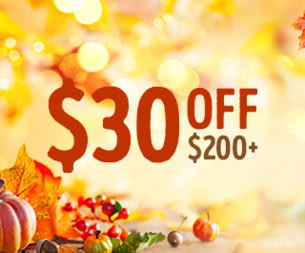 $30 off $200+